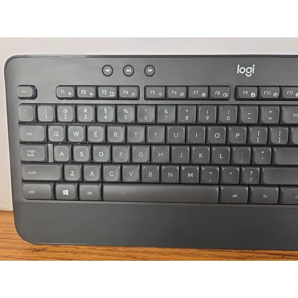 Logitech K545 Wireless Desktop Computer Keyboard - NO DONGLE - TESTED WORKS